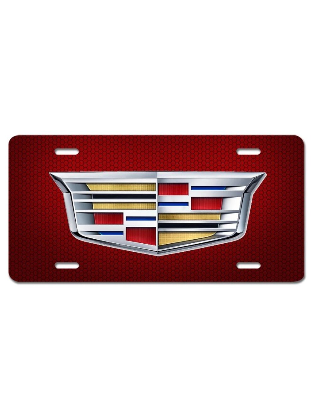 Cadillac Escalade CT5 CTS Inspired Art Red Vehicle License Plate Car Tag